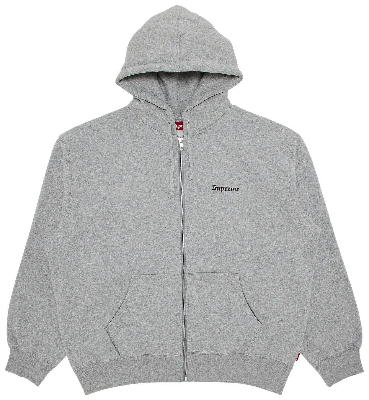 SUPREME CREST ZIP UP "HEATHER GREY"