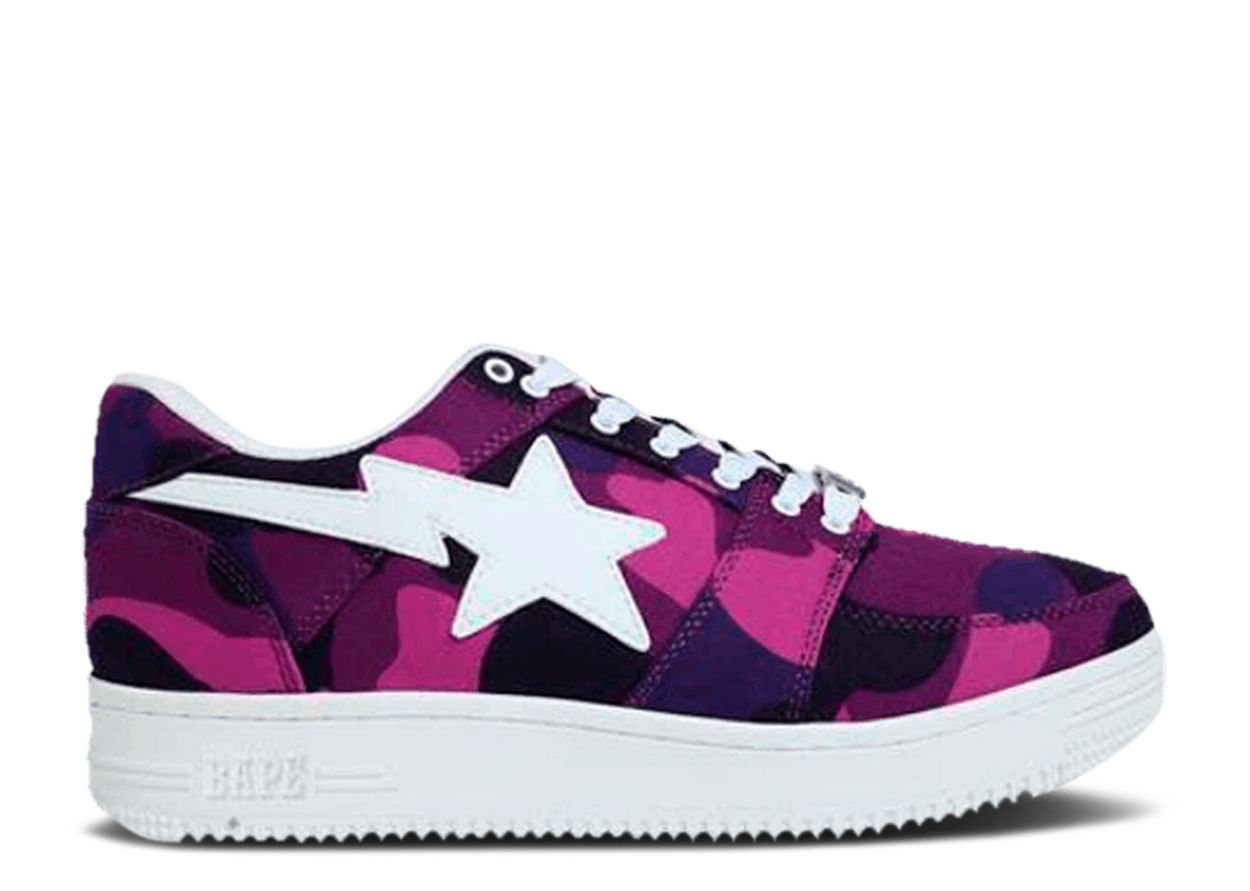 BAPESTAS M2 LOW "PURPLE CAMO"