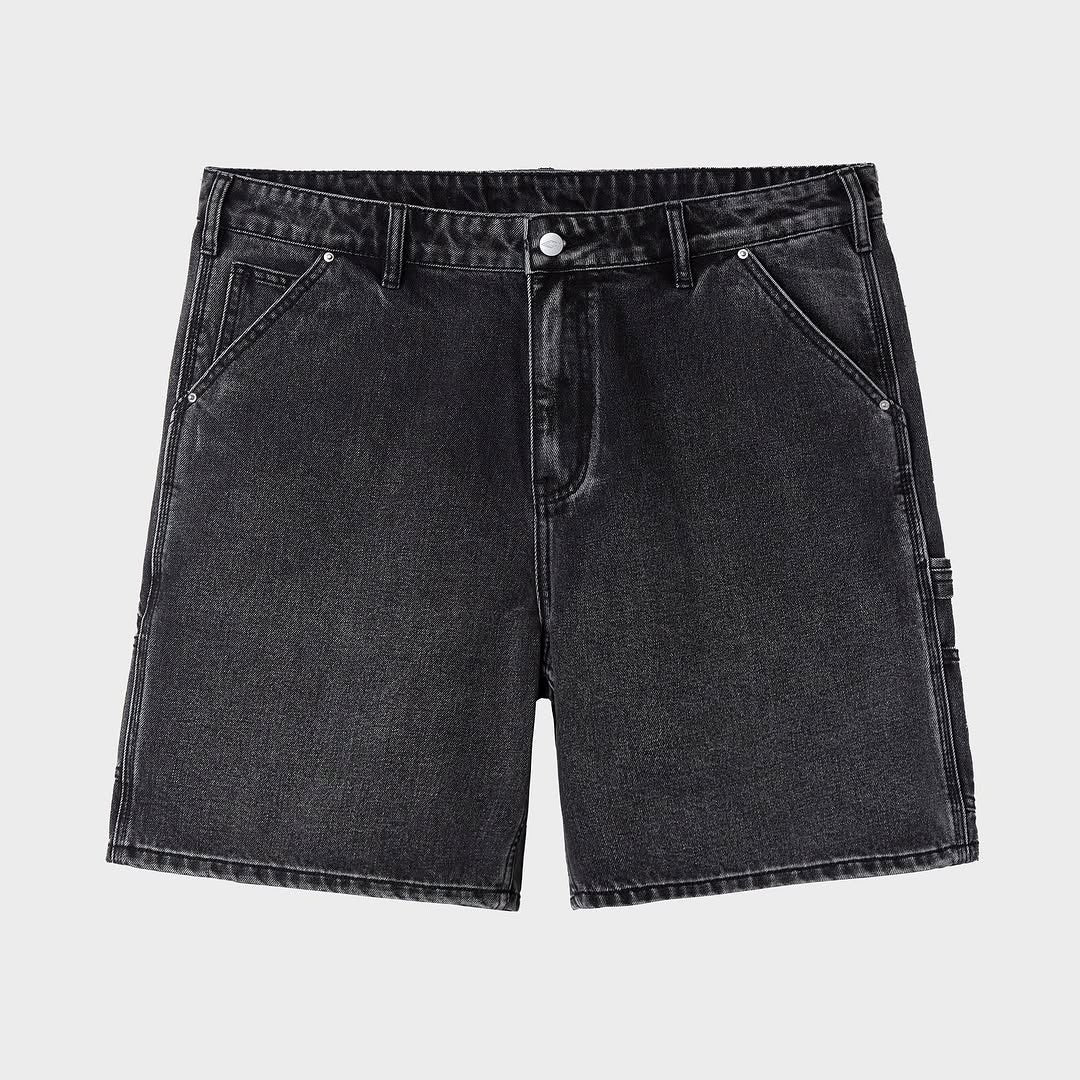 HAPPY MEMORIES DON'T DIE (HMDD) GREY WASHED JEAN SHORTS