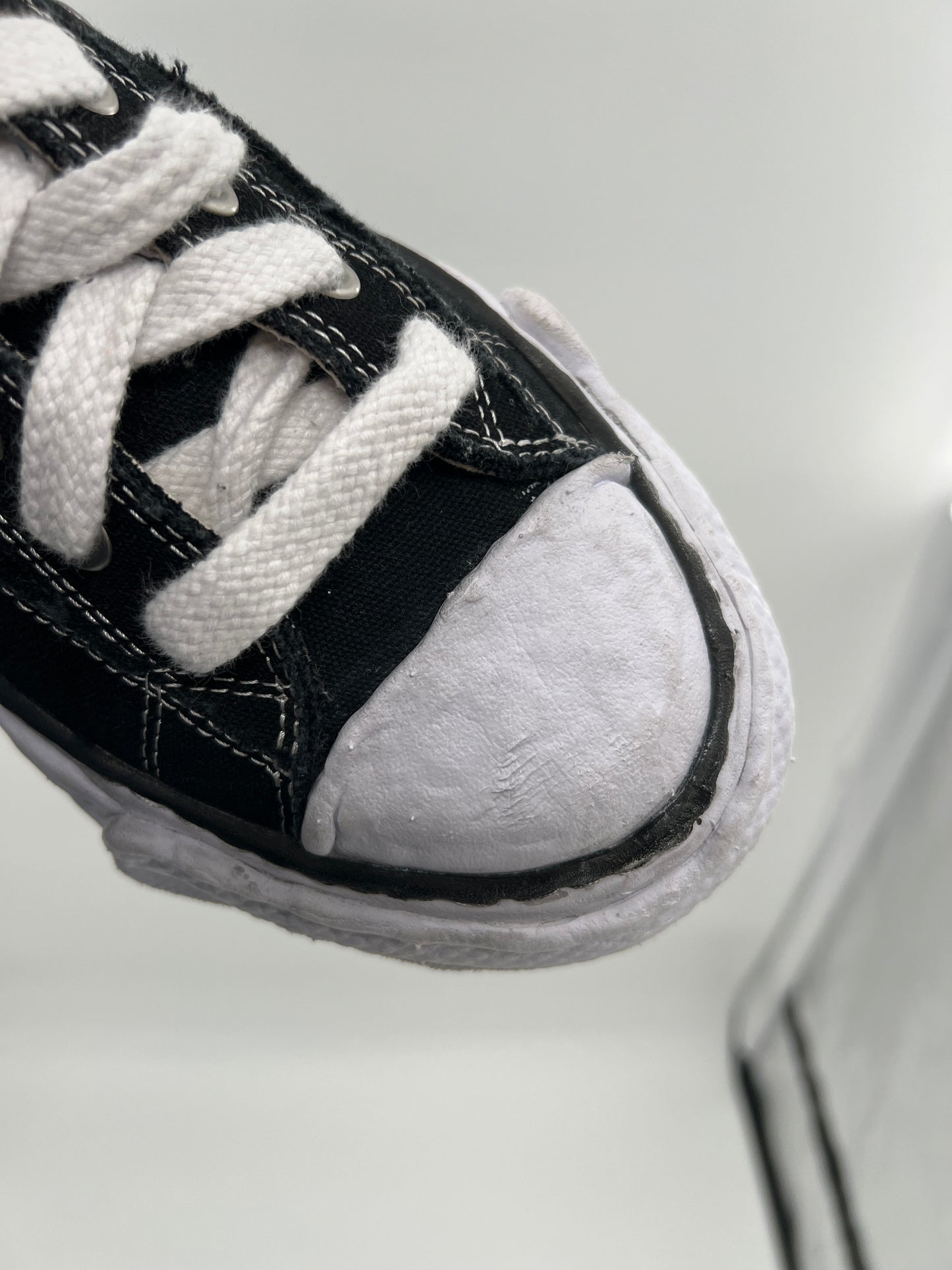 MAISON MIHARA YASUHIRO PETERSON CANVAS LOW "BLACK"