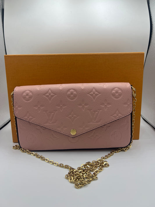 LOUIS VUITTON FELICIE POCHETTE "ROSE POUDRE"