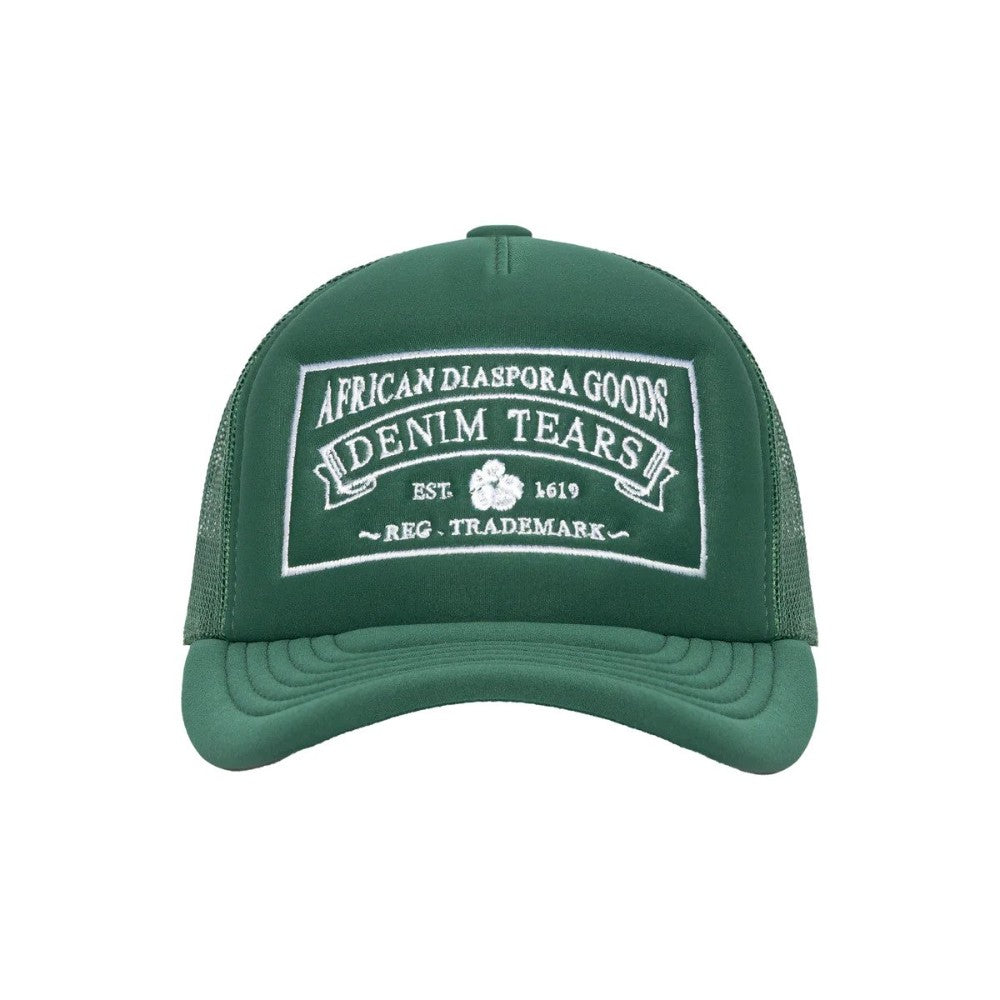 DENIM TEARS ADG TRUCKER HAT "GREEN"