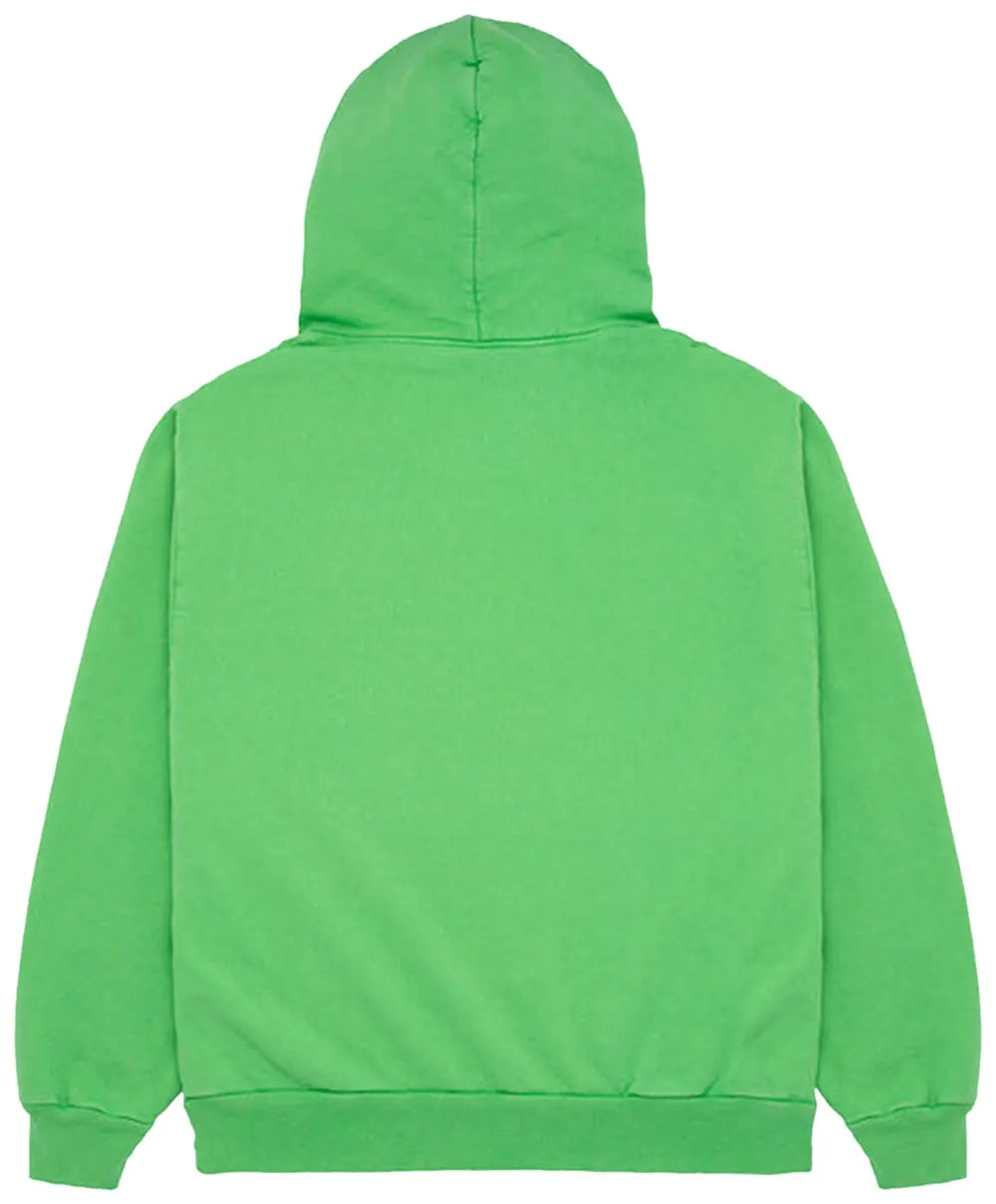 SP5DER HOODIE “Slime Green “With Gems