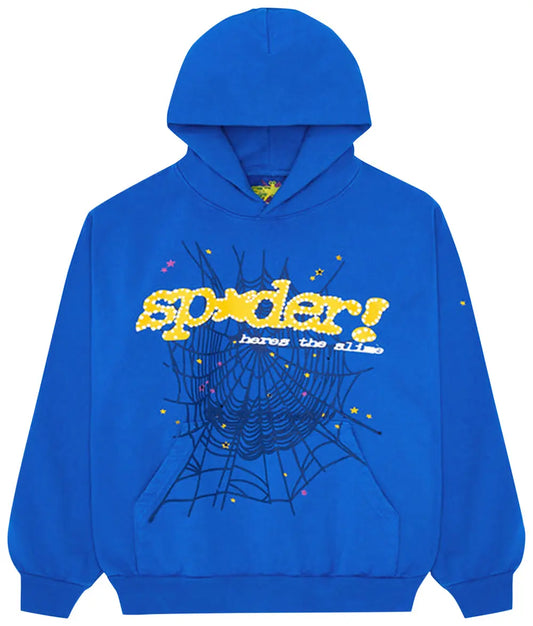 SP5DER HOODIE "TC Blue"