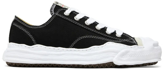 MAISON MIHARA YASUHIRO HANK CANVAS LOW "BLACK WHITE"