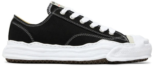 MAISON MIHARA YASUHIRO HANKS CANVAS LOW "BLACK WHITE"