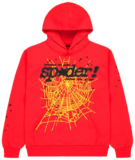 SP5DER P*NK V2 HOODIE "RED"