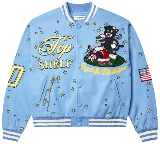 VALE FOREVER SKYHIGH VARSITY JACKT "BLUE"