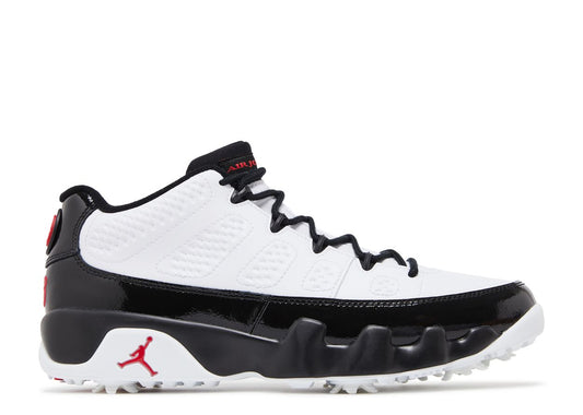 JORDAN 9 LOW GOLF "WHITE BLCK TRUE RED"