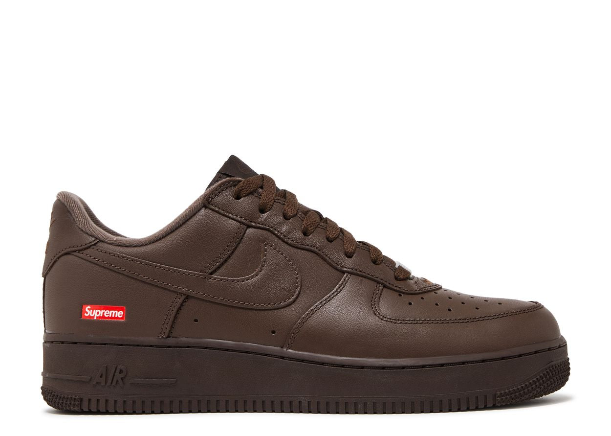 NIKE AIR FORCE 1 X SUPREME "BAROQUE BROWN"