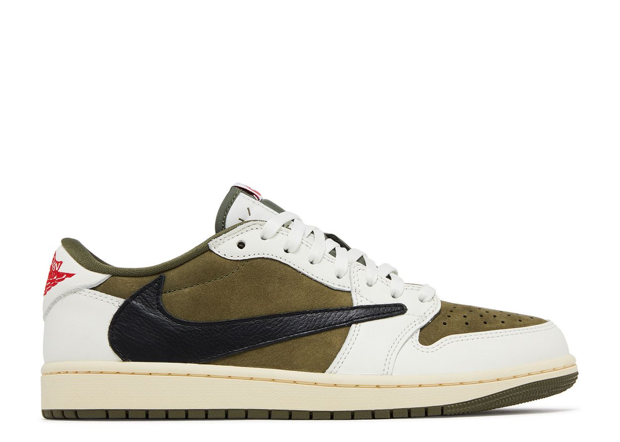 JORDAN 1 LOW TRAVIS SCOTT "REVERSE OLIVE/ MEDIUM OLIVE"