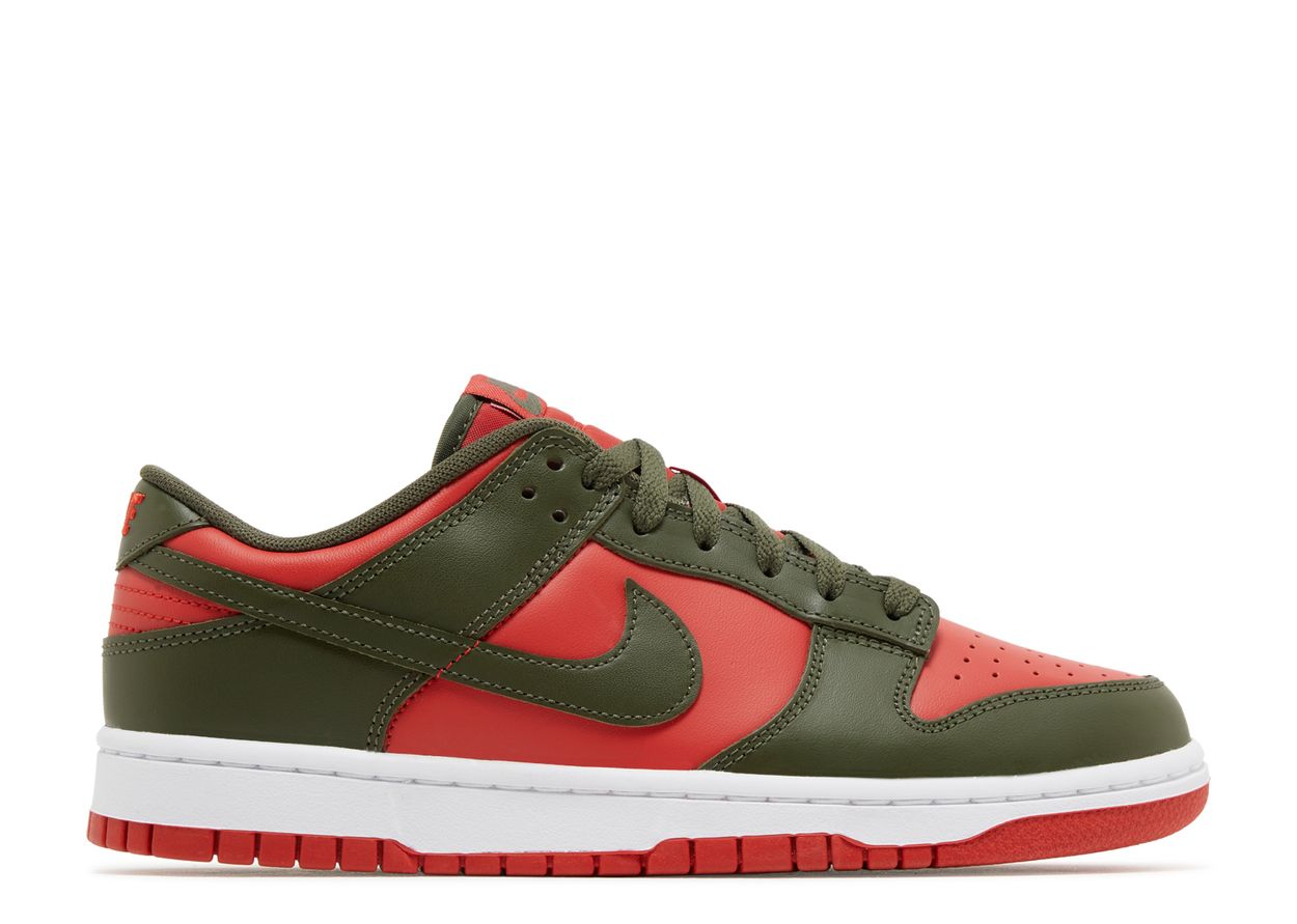 NIKE DUNK LOW "MYSTIC RED CARGO KHAKI"