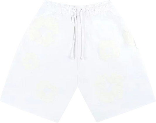 DENIM TEARS SHORTS "WHITE MONO"