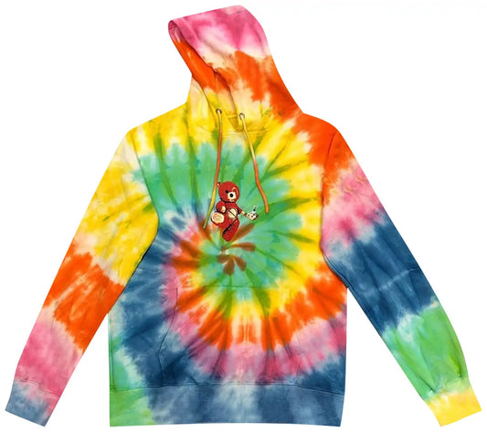 CACTUS JACK BY TRAVIS SCOTT ASTROWORLD TOUR SKIPPING BEAR HOODIE "TIE DIE"