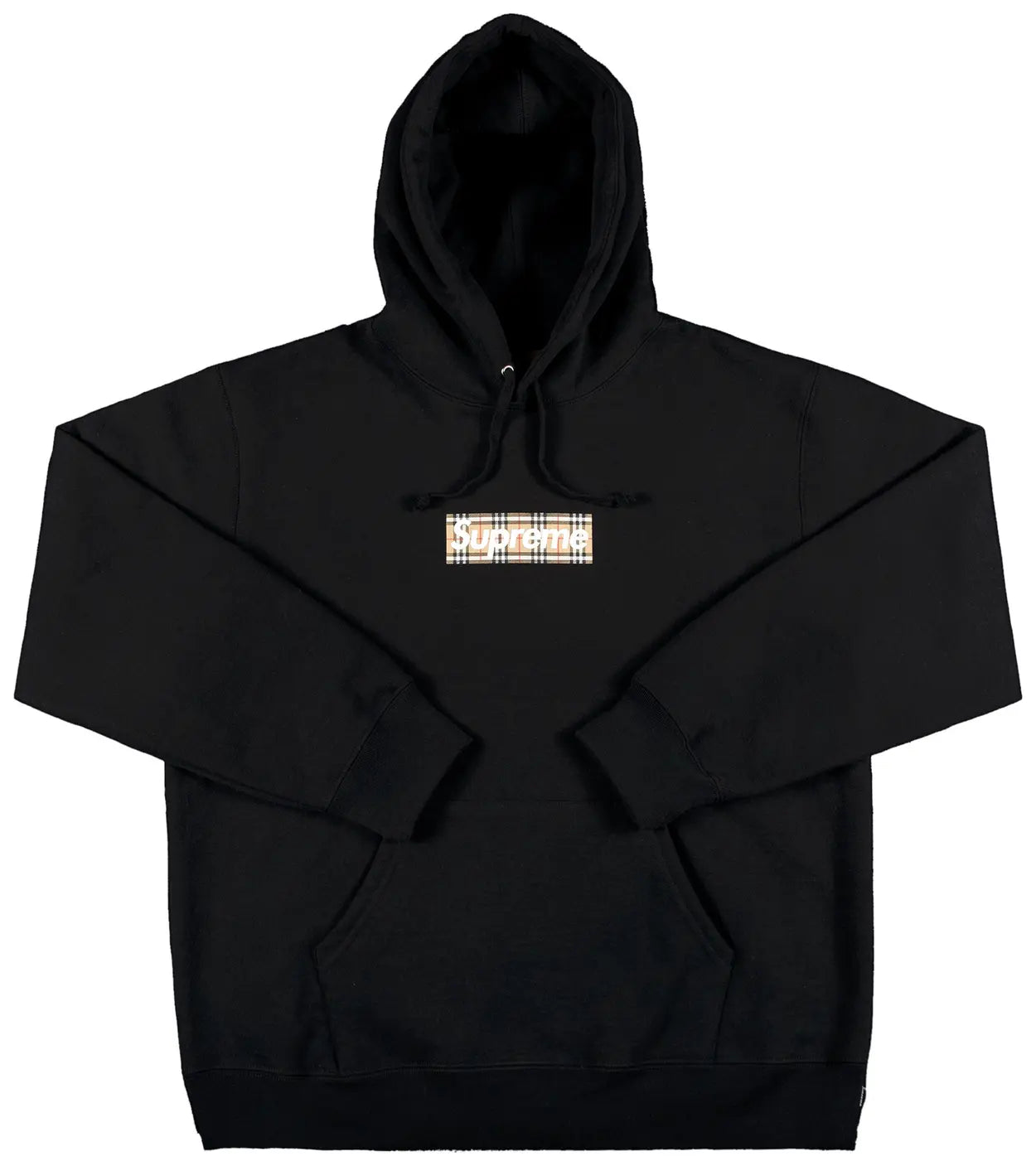 SUPREME X BURBERRY BOX LOGO HOODIE "BLACK"