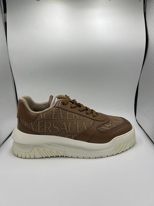 VERSACE ALLOVER ODISSEA SNEAKERS "BEIGE/MARRONE" N.B.