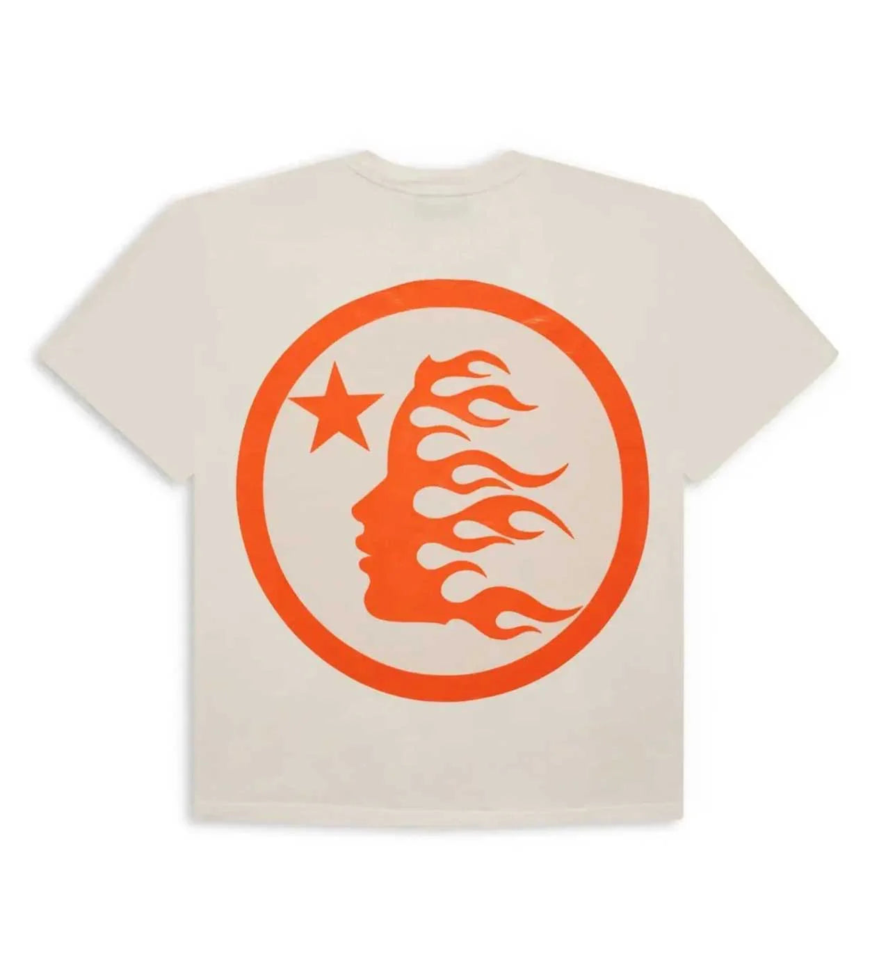 HELLSTAR STUDIOS REGULAR PRINT TEE CREAM/ORANGE