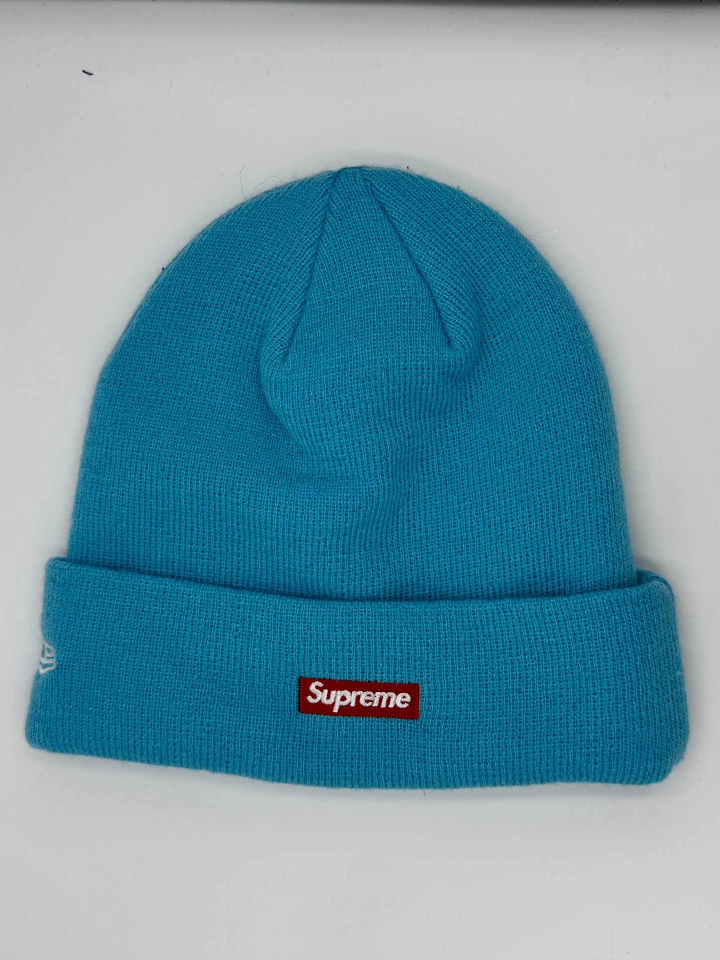 Supreme x New Era x Swarovski S Logo “Light Aqua” Beanie