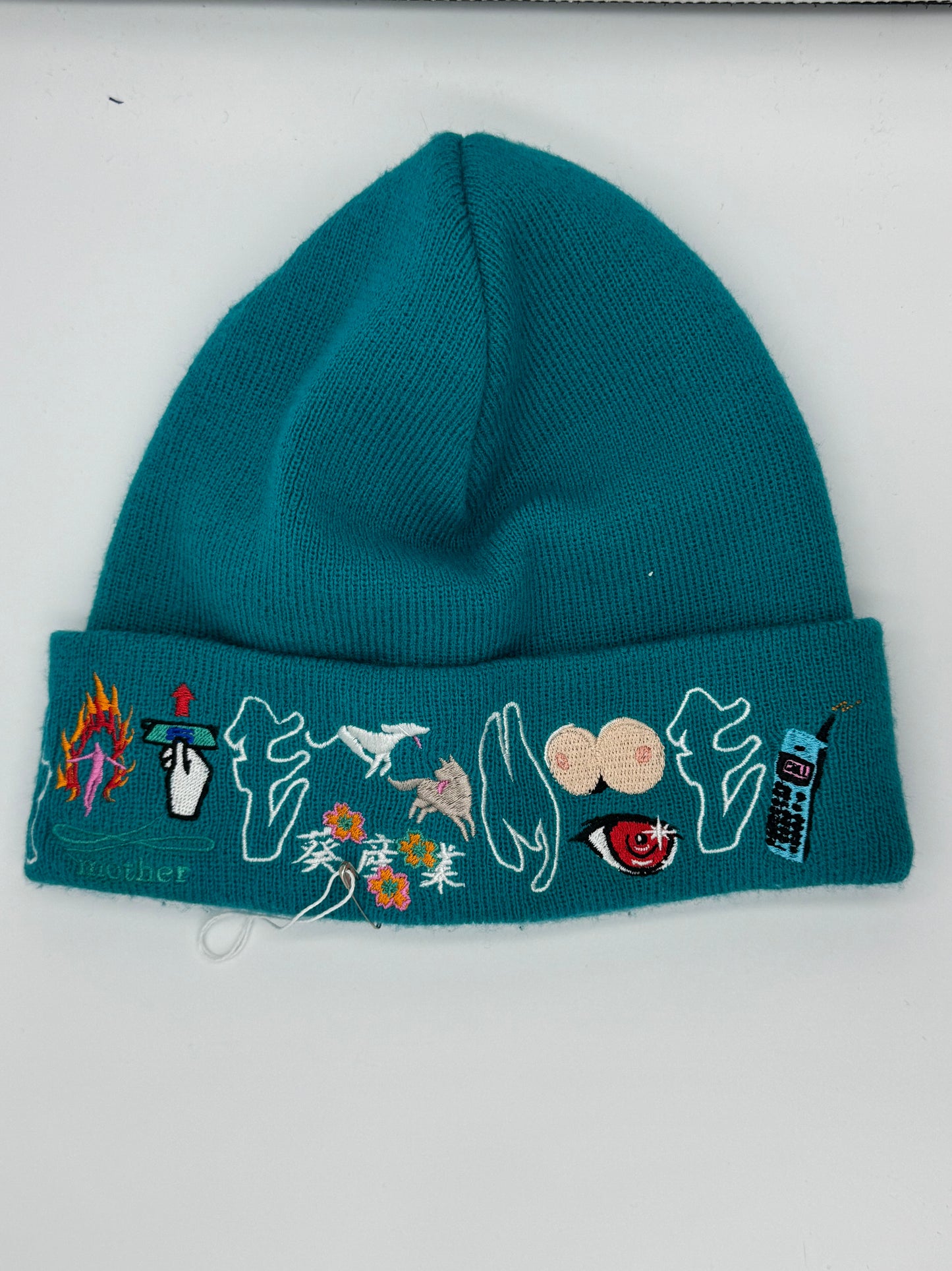 Supreme AOI Icon Beanie “Dark Aqua”