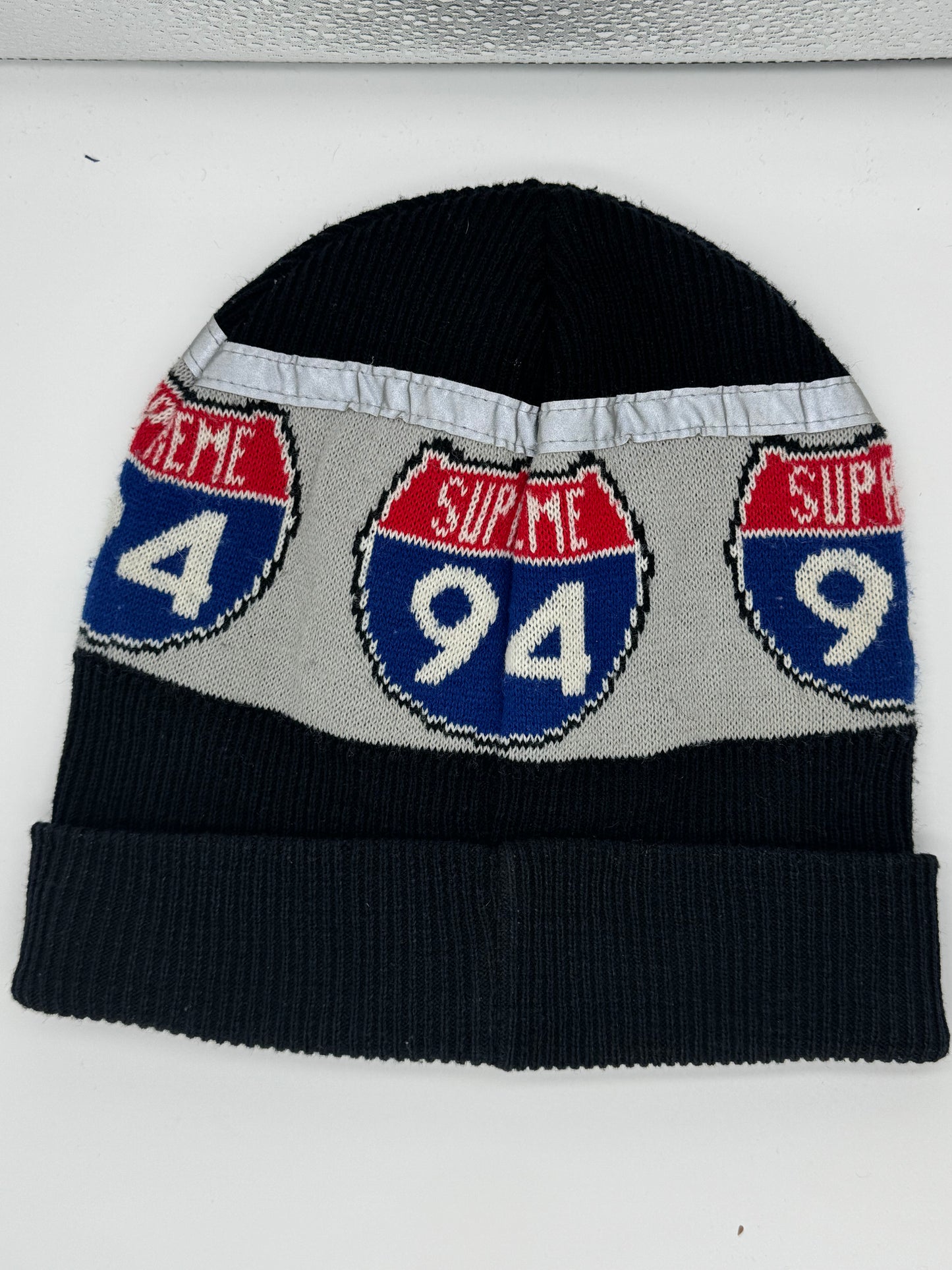 Supreme Interstate reflective “Dark Blue”Beanie