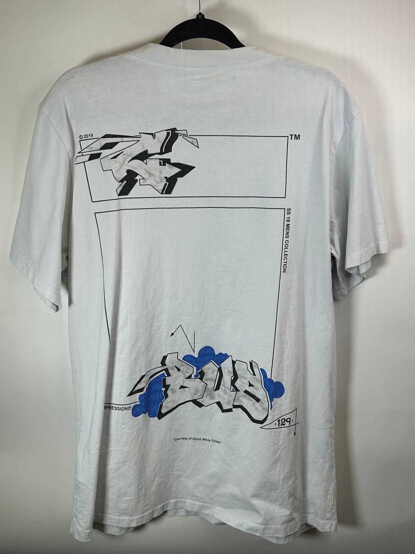 Off White “99 graffiti print”