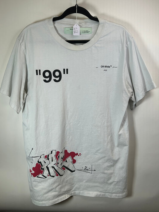 Off White “99 graffiti print”