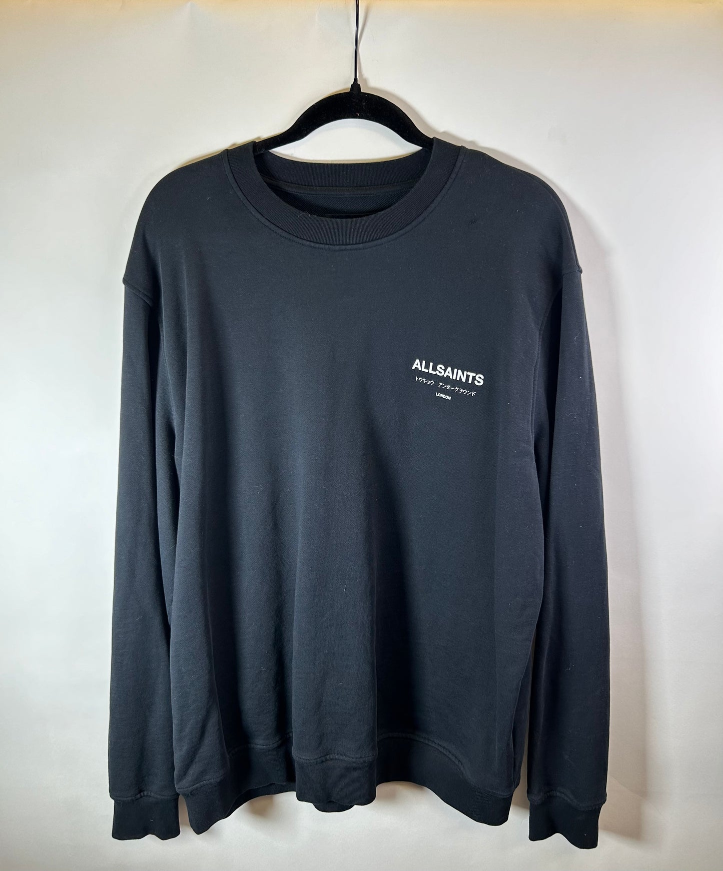 All Saints Black Crewneck