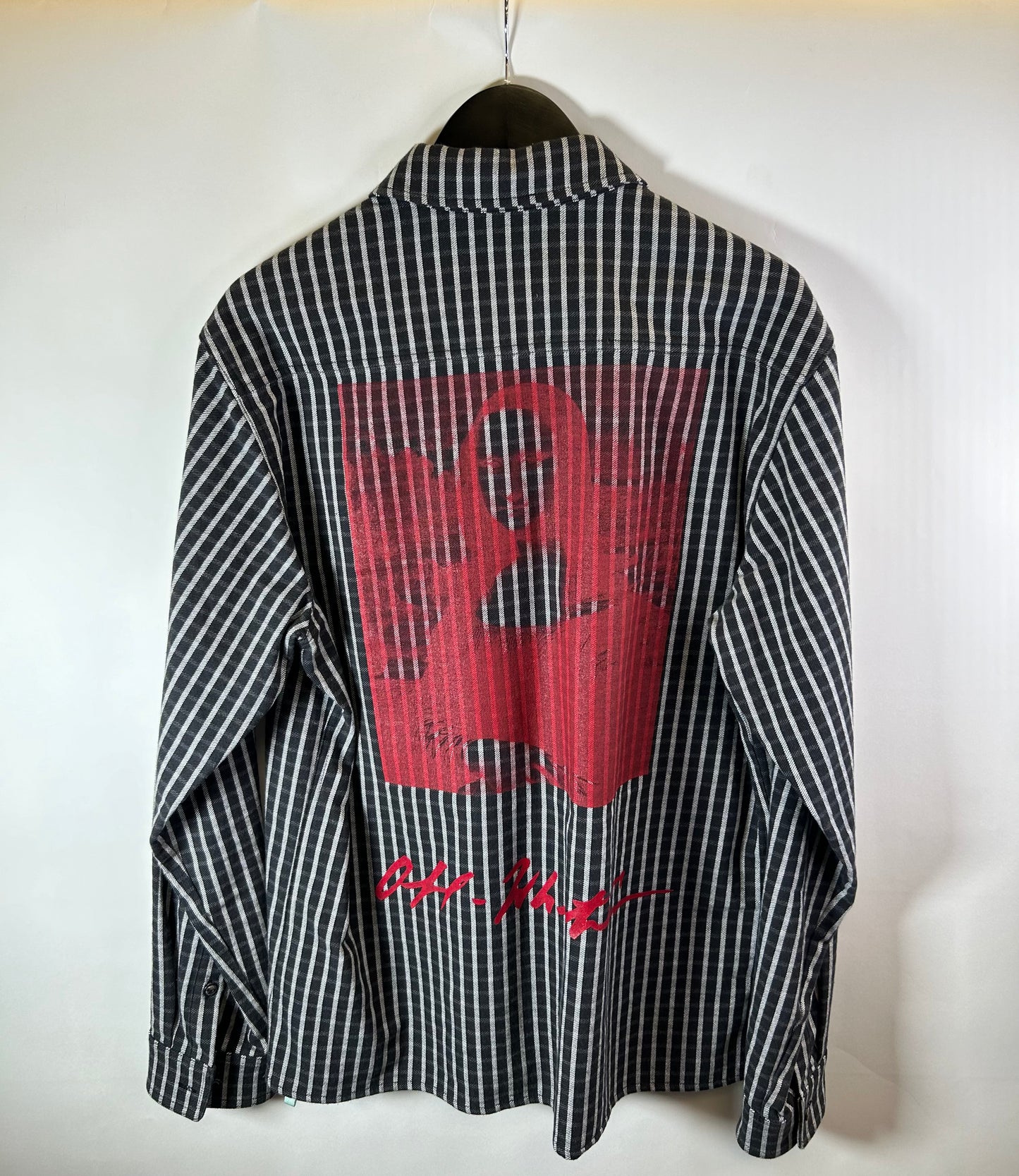 Off White Monalisa Classic Stripped Shirt