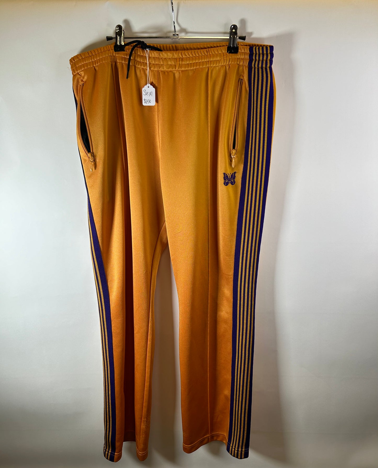 Needles Narrow Smooth Track Pants “ Orange”