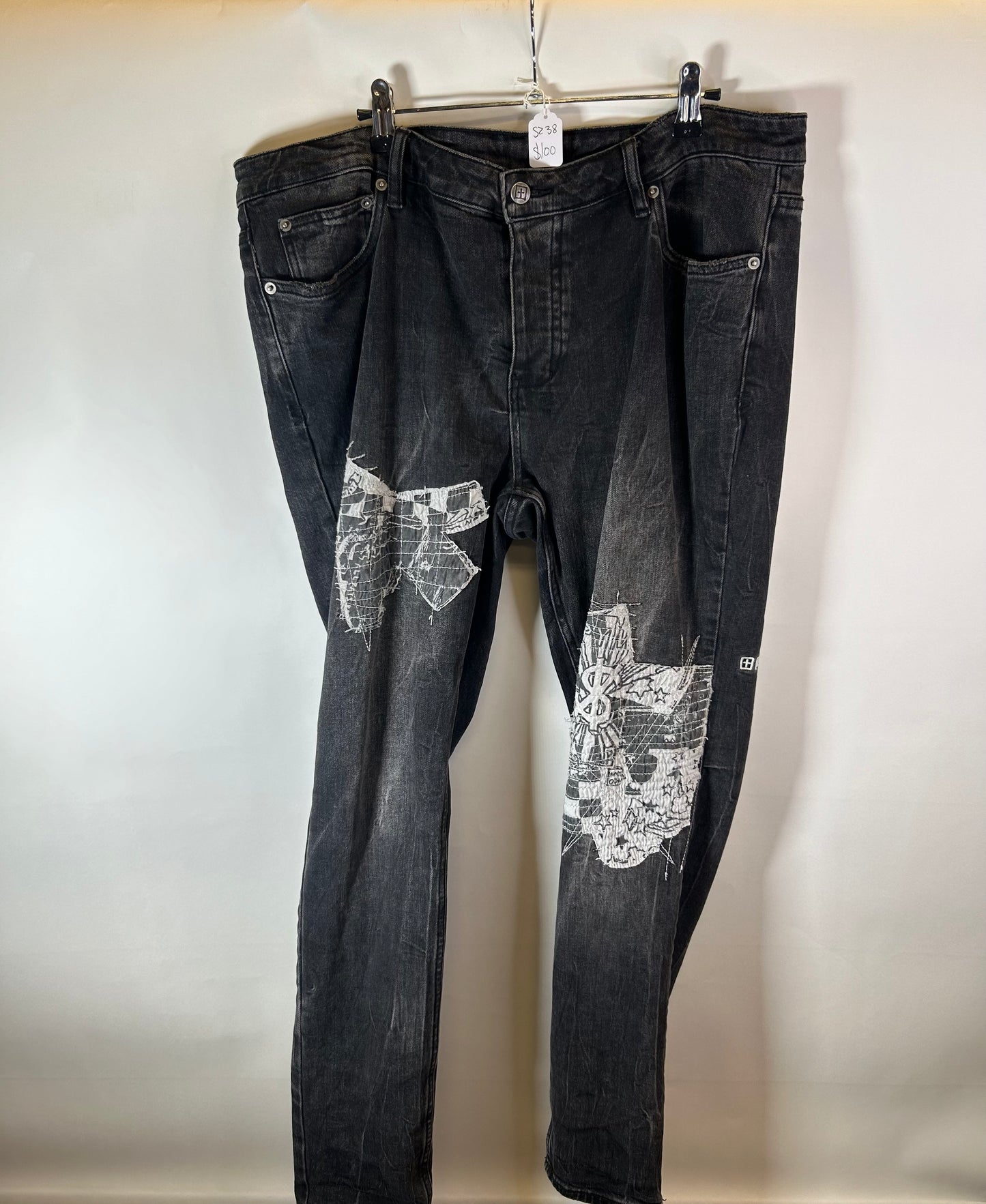 KSUBI Graphic Print Jeans