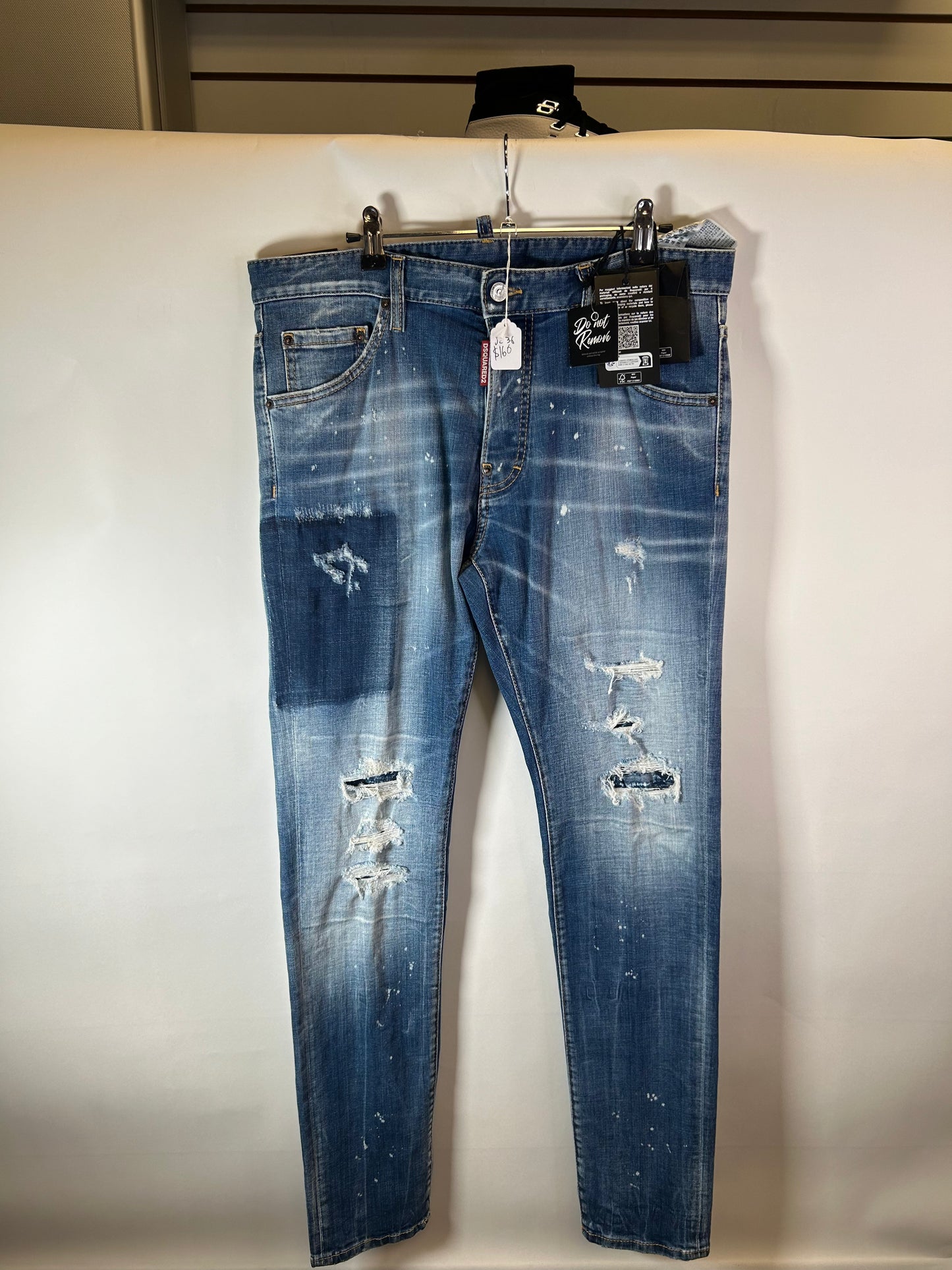 DSQUARED2 Distressed Blue Jeans