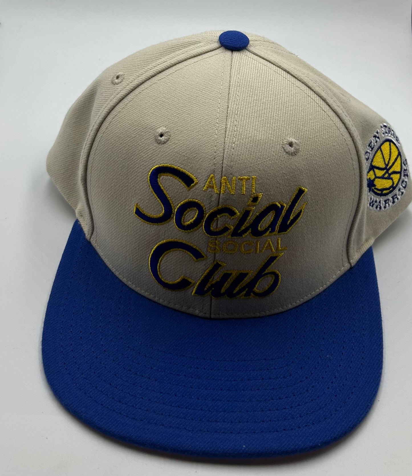 ANTI SOCIAL CLUB X MITCHELL AND NESS HAT “CREAM BLUE”