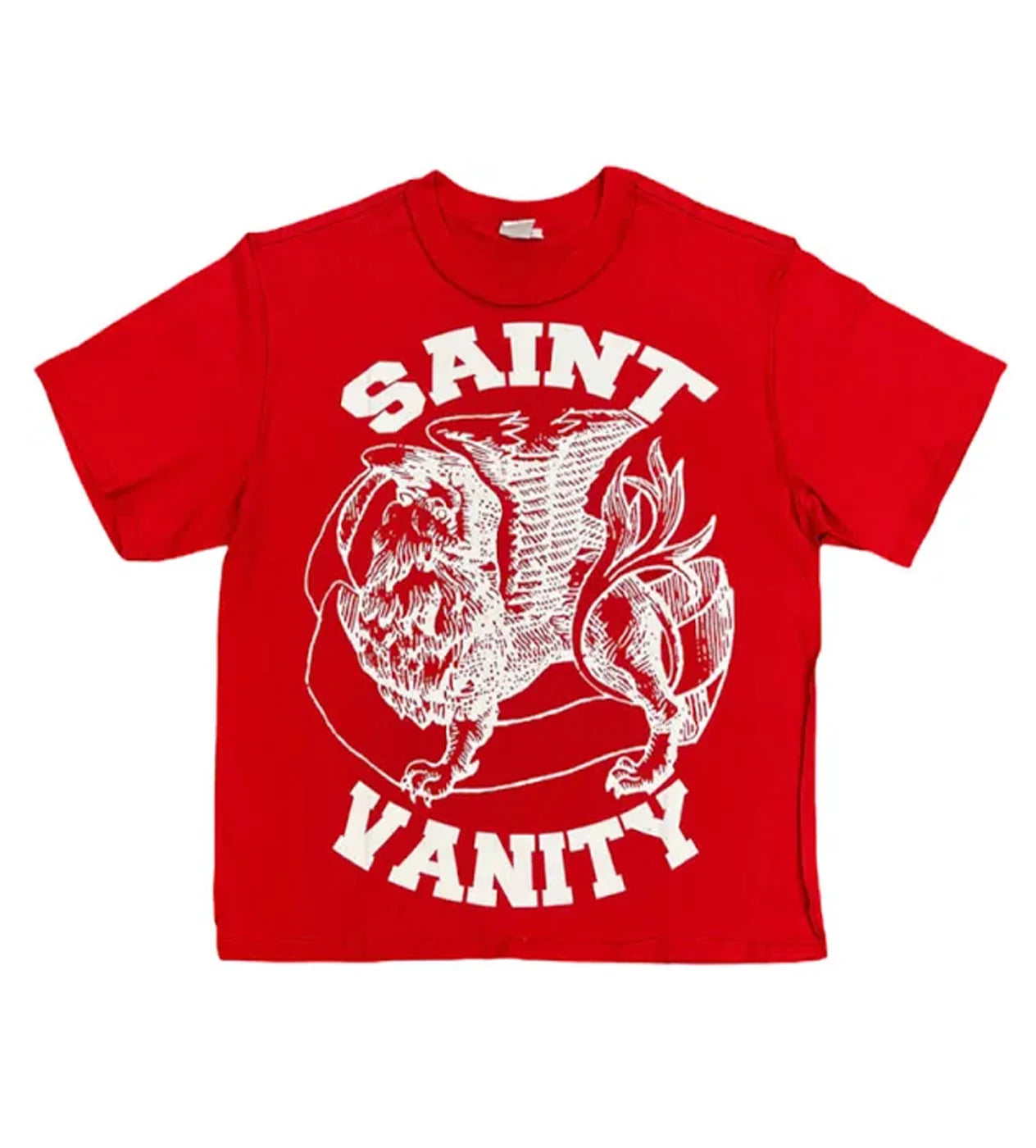 SAINT VANITY GRIFFIN TEE RED/WHITE