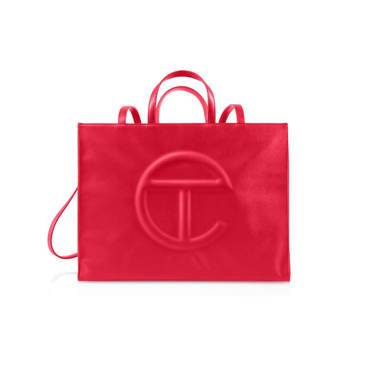TELFAR RED LARGE BAG