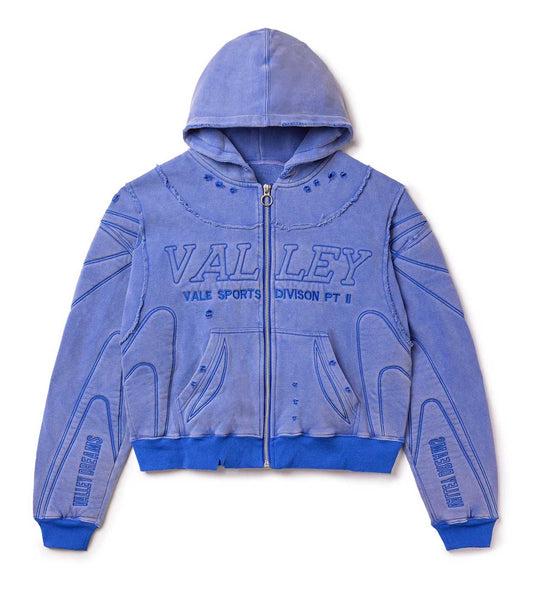 VALLEY BLUE ARMOR ZIP UP HOODIE